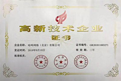 咚咚智能榮膺國家級(jí)“高新技術(shù)企業(yè)”認(rèn)定，引領(lǐng)網(wǎng)路科技領(lǐng)域技術(shù)開發(fā)新浪潮